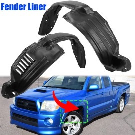 Fender_King2024 For 2005-2011 Toyota Tacoma Front Left+Right Side Fender Liner Splash Shield Set