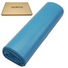 SKIR'CO Pack of 50 Bin Liners 60 Litres Blue Bin