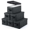 UENTIP CD Storage Box - Pack of 6 CD Case