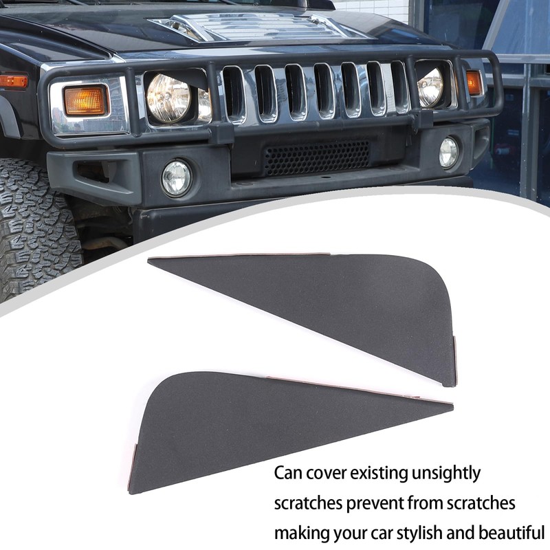 Lcojicep 2PCS Front Headlight decorationCompatible with Hummer H2 2003-2009, Front