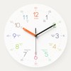 mooas 3D Numbers Modern Wall Clock, 12" Silent Non-Ticking Sweep