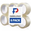 6 Rolls of Heavy Duty Clear Packing Tape | 1.88"