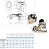 Lsgoodcare 5Pcs GX16 Elbow Aviation Plug Socket Female 90 Degree