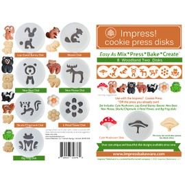 Woodland Two 8 Disk Set for Cookie Presses