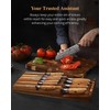 XINZUO In-drawer Knife Block, Natural Acacia Knife Drawer Oganizer, Insert-Kitchen