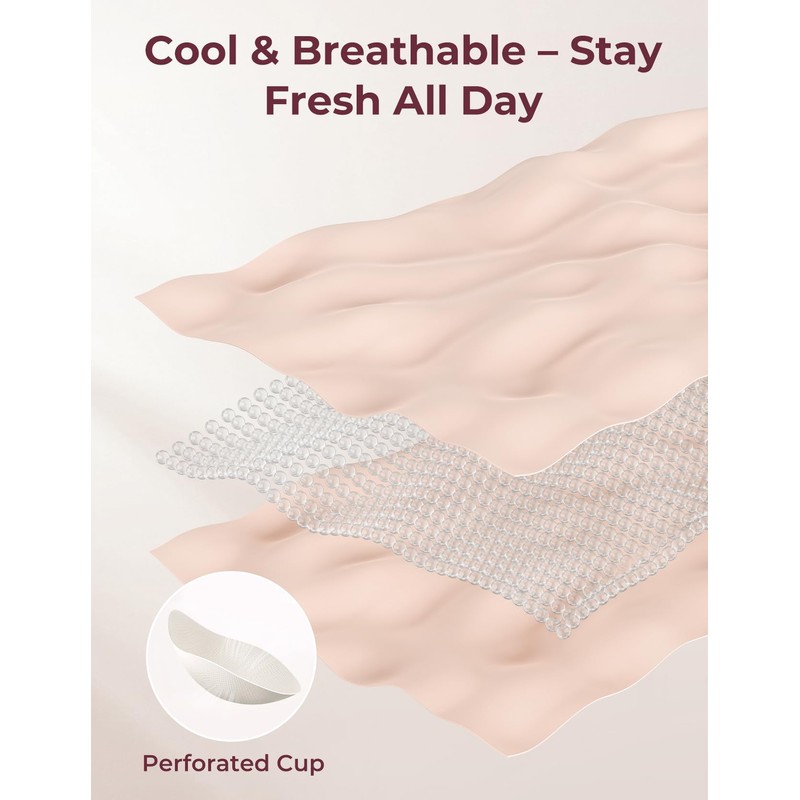 momcozy 4-in-1 Nursing Bra - Breathable Multifunctional Bra with Cooling