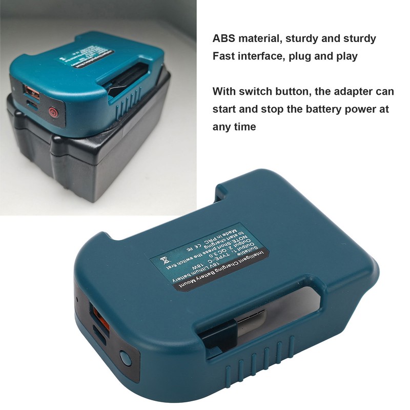 18V Lithium Battery Adapter Multifunctional Electrical Tool Battery Adapter for