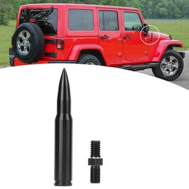 Antennas, wear-resistant black antenna, 80 mm antenna for Jeep Wrangler Jk Unlimited 2007-2017