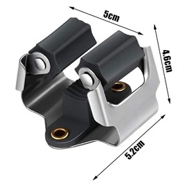 LAIXIABAO Juliyeh 4 Pcs Mop Broom Holder Tool Heavy Duty Mop Wall Mounted Clips Hangers for Closet Kitchen Garden Garage Bathroom