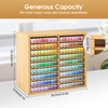 Wooden Marker Organizer for Desk, Hold 144 Markers with 9