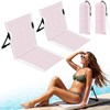 Sliner 2 Pcs Foldable Poolside Chairs for Adults, Portable Beach