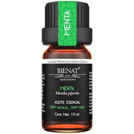 BIENAT AROMATERAPIA Aceite Esencial de Menta 10mL  100 Puro y Concentrado  Ideal para Difusor de Aromas, Humidificador, Aromaterapia, Masajes,...     