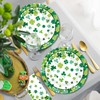 QZYL QZYL 90 PCS St Patricks Day Plates and Napkins,