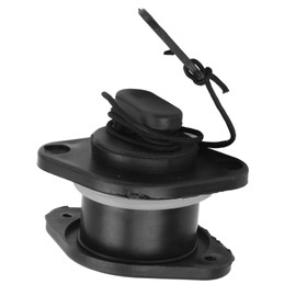 PVC Inflatable Boats Drainage Valve Corrosion Resistant Black Boat Replaceable Drain Valve for Sailing Fishing