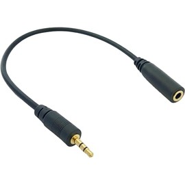Basicest 2.5mm TRS (Male) 3.5mm TRS (Female) Audio Cable (20cm)
