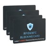 LOUEBICA 4 Pack RFID Blocking Card, Contactless NFC Debit Credit