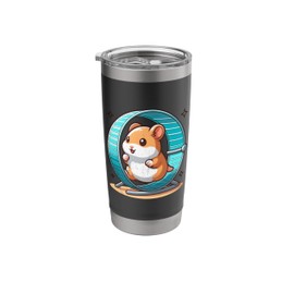 Hamster Running in Wheel Stainless Steel Insulated Tumbler