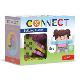 Connect 62004 Pocket Girl Set, Bea-35 Elements: 30 Figures, 5 Building Blocks, Creative Toy for Adults and Children from 4 Years, Multicoloured