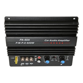 Wisoqu Placa Amplificadora de Potencia de Sonido para Automóvil de 600 W, Amplificador de Subwoofer de Graves de Alta Potencia, Material de Aluminio, Excelente Chip, Sonido de Calidad,