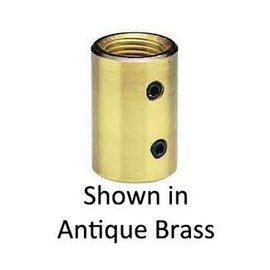 Craftmade Lighting COUPLER-SB Accessory - 2.63 Inch Threaded Downrod Coupler, Satin Brass Finish