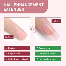Instant Nail Repair Gel - Glue for Cracked Nails, Broken Nails Treatment, Strengthener and Hardener for Nail Extensions - 8ml