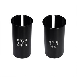 Yuauy Set of 7 Sizes Bike Seat Post Adapter Shim Seat Post Adapter Bicycle Seat Tube Conversion Sleeve 27.2mm to 28.6/30/30.4/30.8/30.9/31.6/33.9mm 60mm Aluminum Alloy for Road Mountain Bike MTB