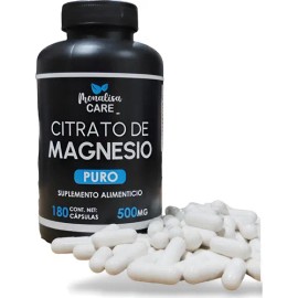 Citrato Magnesio Puro 180 Caps 500mg Natural