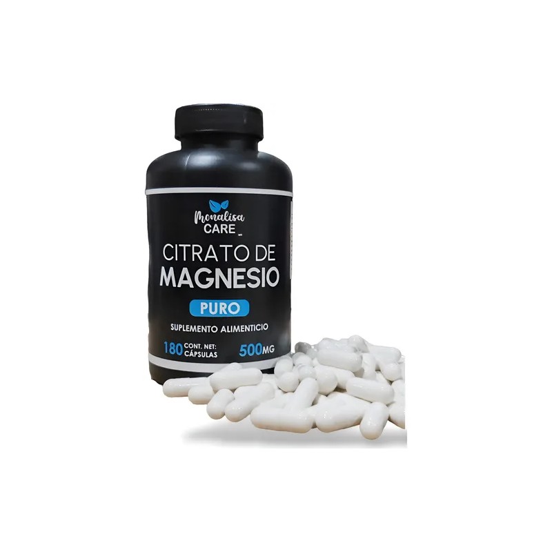 Citrato Magnesio Puro 180 Caps 500mg Natural