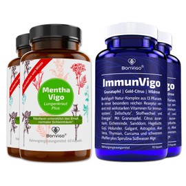 BonVigo®-Immun-Power 2x2 Dosen - Pflanzen-Komplex, Multivitamin und Minerale breit synergetisch wirkend - Vereint zwei der besten Rezepturen - Kupfer, Zink, Mangan u.a. für normales Immunsystem (2)