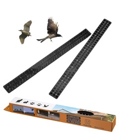 10pcs Plastic Bird Spikes High Flexibility Anti Thief Security Fence Spikes for Wall Black