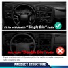 PIT66 Black Dash Bezel, Compatible with Chevy Blazer S10 GMC
