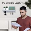 Lwenki Key Holder Wall Mount, Entryway Mail Organizer with Shelf,