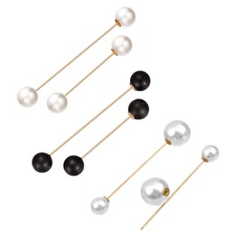 ASHMITA - 6 Pares de broches de Perlas sintéticas para Mujer