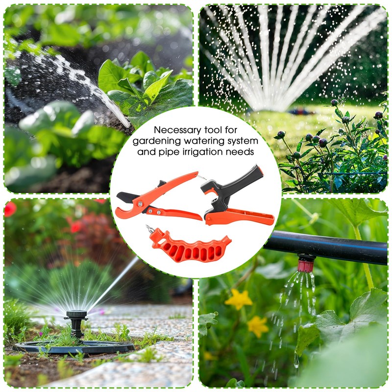 Feekoon Drip Irrigation Tubing Cutter Hole Punch Tool, Irrigation Sprinkler