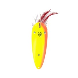 Dardevle 1571 Dardevlet (Weedless) – Rayas Chartreuse/Naranja 3/4 oz. – 2 7/8 Pulgadas x 1 3/16 Pulgadas
