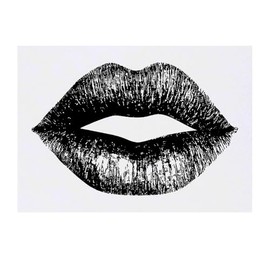 'Kiss Mark' Temporary Tattoo - Water Resistant, Skin-Safe, Non-Toxic Transfer (TO00083643)