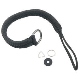 ZZLZX 2PCS Umbrella Cord Braided Loss Prevention Rope Conversion Loop Cover 13.8x9.8x2.7 inch DSLR Camera Quick Release Convenient Wrist Strap Digital Camera Umbrella Cord Handmade Rope Black