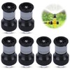 Pack of 6 Lawn Sprinklers, 360° Automatic Rotatable Garden Sprinkler,