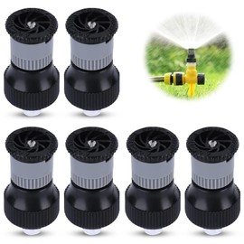Pack of 6 Lawn Sprinklers, 360° Automatic Rotatable Garden Sprinkler, Garden Lawn Sprinkler, G1/2 Internal Thread Side Lawn Sprinkler, Lawn Watering Sprinkler Connection for Lawn Garden