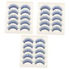 NOLITOY Sets Easy Application Lashes Individual Fake Eyelashes Rhinestones Side