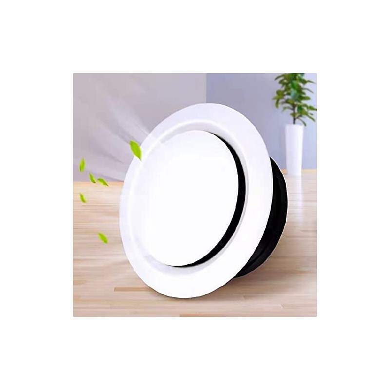 4 inch ABS Adjustable Air Vent White Round Soffit Exhaust