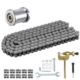RZEOZU - Tensor de cadena de 35 cadenas de 140 eslabones compatible con Coleman CT100U CC100X Baja Doodle Bug DB30 Motovox MBX10 MBX11 Mega Moto MMB80 Predator 79cc 97cc 100cc Mini Bike Go Kart Parts