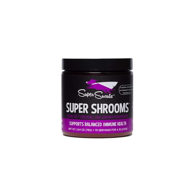 Super Snouts Super Shrooms Super 7 Organic Medicinal Mushroom Blend