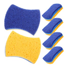 Ipetboom 1set Durable Kitchen Sponges Absorbent Cleaning Sponge for Dishwashing for Pots Cutting Boards Household Use 6pcs