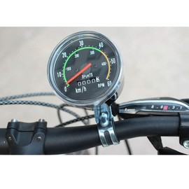 MOVKZACV Mechanical Speedometer for Bicycle, Universal Bike Cycling Odometer Waterproof Mechanical Speedometer