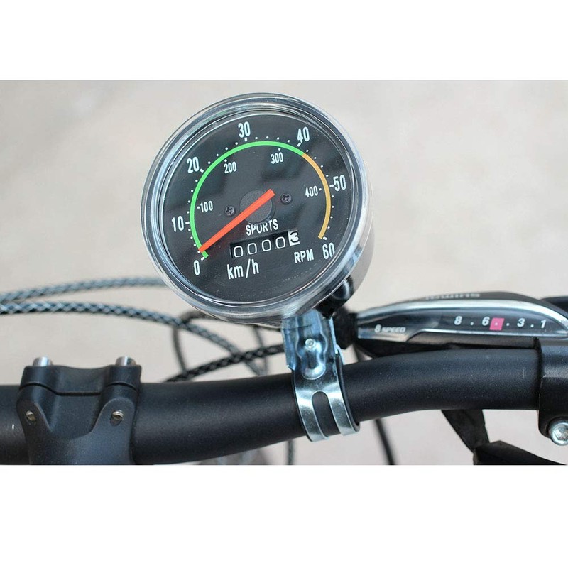 MOVKZACV Mechanical Speedometer for Bicycle, Universal Bike Cycling Odometer Waterproof