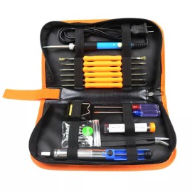 Case Electric Soldering Iron Gun Tool Kit 110V 60W Control ℃ Welding Station Tip Case