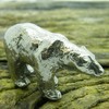 Polar Bear, Endangered Animals Range, Handmade, in Solid Fine Pewter,