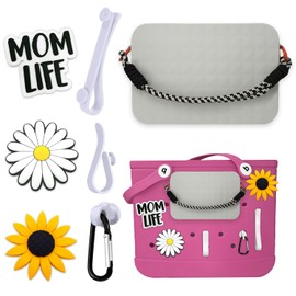 Juego de accesorios para bolsa Bogg, 1 bolsa de almacenamiento para teléfono, 3 dijes para bolsa Bogg, juego de 3 ganchos compatibles con bolsas de pantano, juego de soporte para teléfono para playa