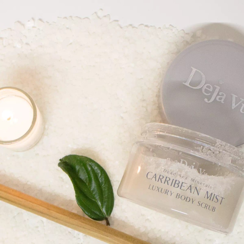 Déjà Vu BODY SCRUB Salt Scrub (Carribean Mist) LUXURY Deja